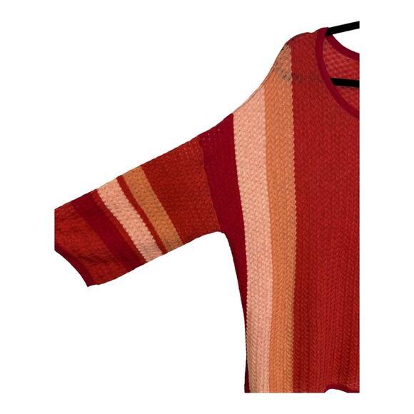 Soft Surroundings Wool Blend Abril Stripe Sweater Textured Pullover Top sweater - Picture 7 of 12